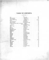 Table of Contents, Dane County 1873
